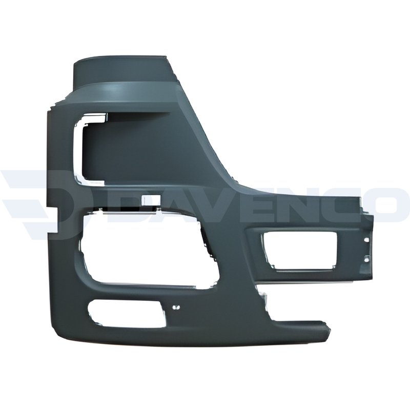 [DC2.3231] SIDE BUMPER, RH SMOOTH W/FOG LAMP & VENT & NOZZLE HOLE WHITE