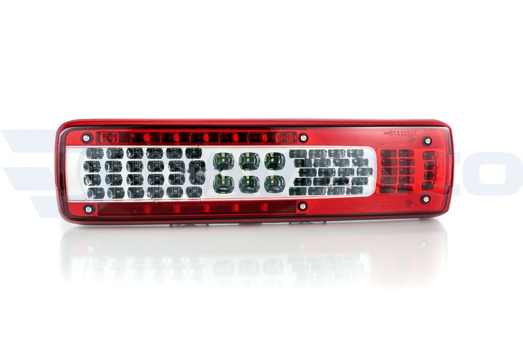 [DC2.3400] REAR TAIL LAMP RH LED NO NUMBER PLATE, WITH ALARM, LATERAL CONNECTOR e-mark