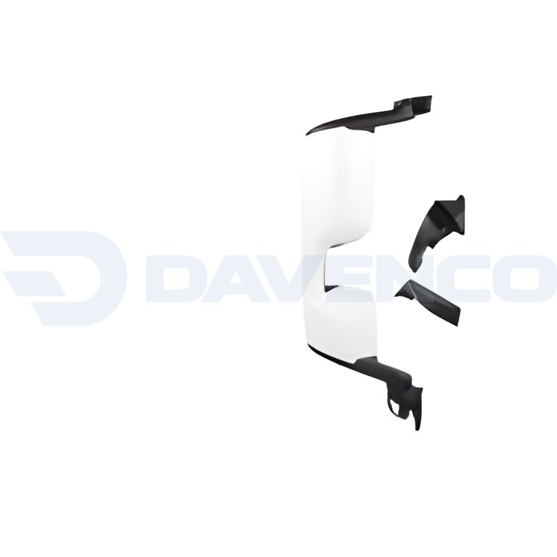 [DVC2.0089] MIRROR II IV ELECTRIC CHROME HEAT 24V WITH BLACK BACK COVER AND ARM COVER LHD RHS e-mark